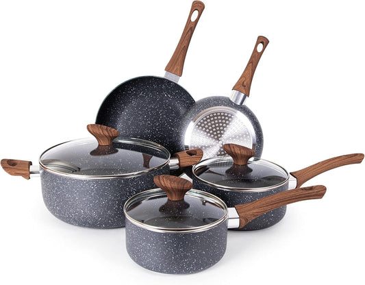 π³ Non-Stick Pots & Pans Set β 8-Piece Cookware Collection