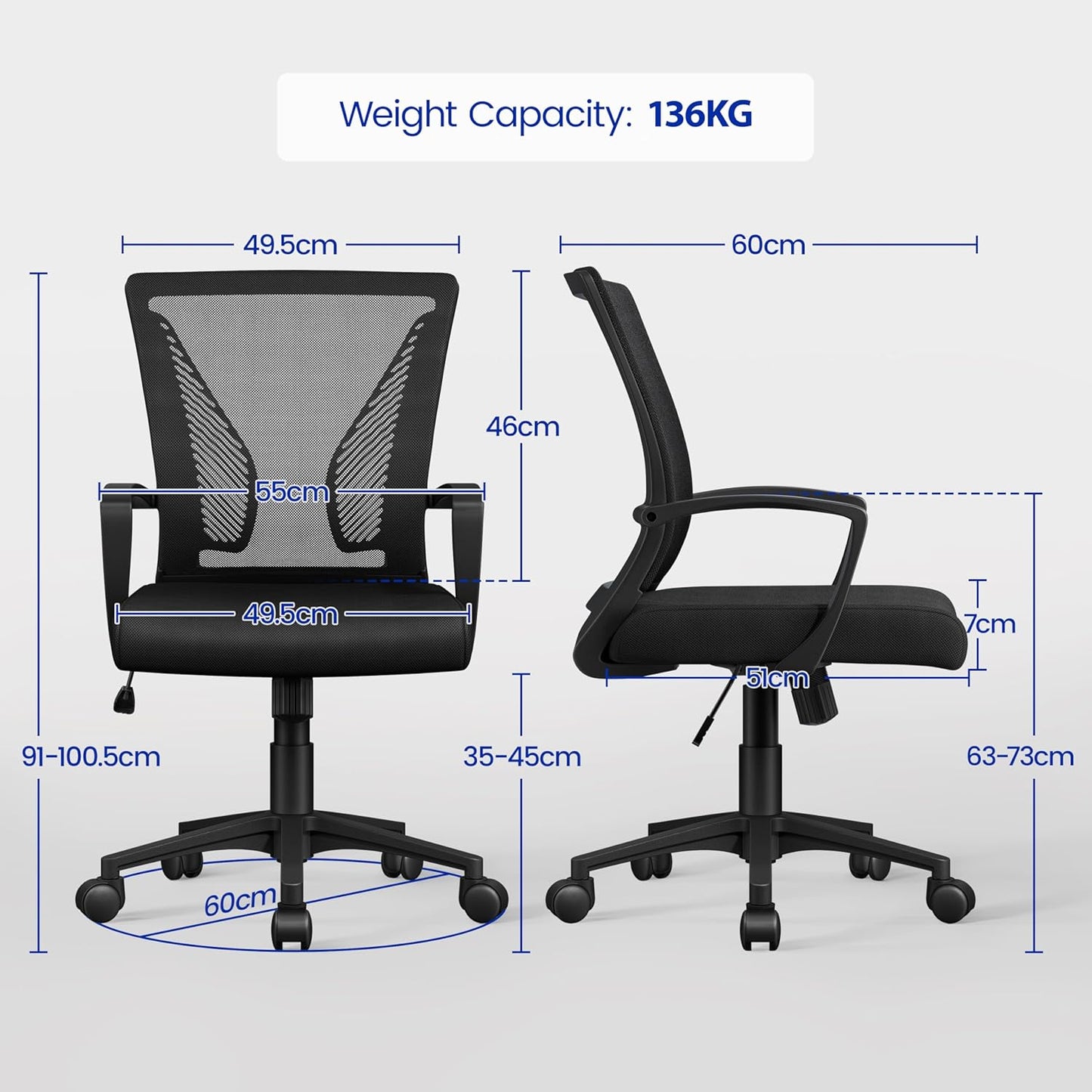 πͺ BUY 1 GET 2 - Yaheetech Ergonomic Office Chair