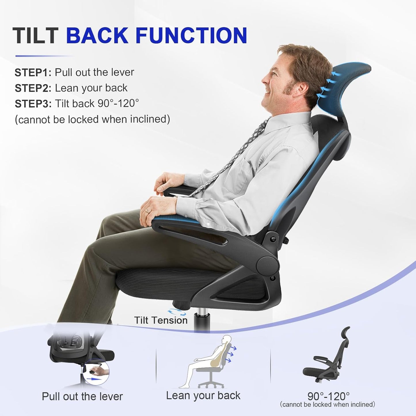 🪑 YONISEE Ergonomic Office Chair — Designed for All-Day Comfort